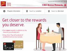 Tablet Screenshot of cibcbonusrewards.com